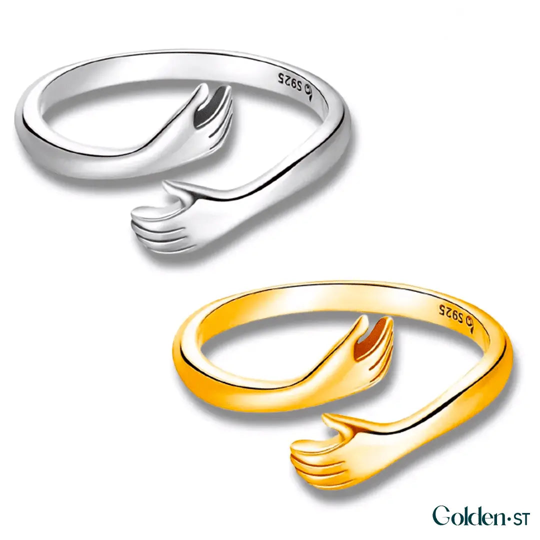 Anel do Abraço Ajustável Compre 1 Leve 2 - Prata ou Dourado