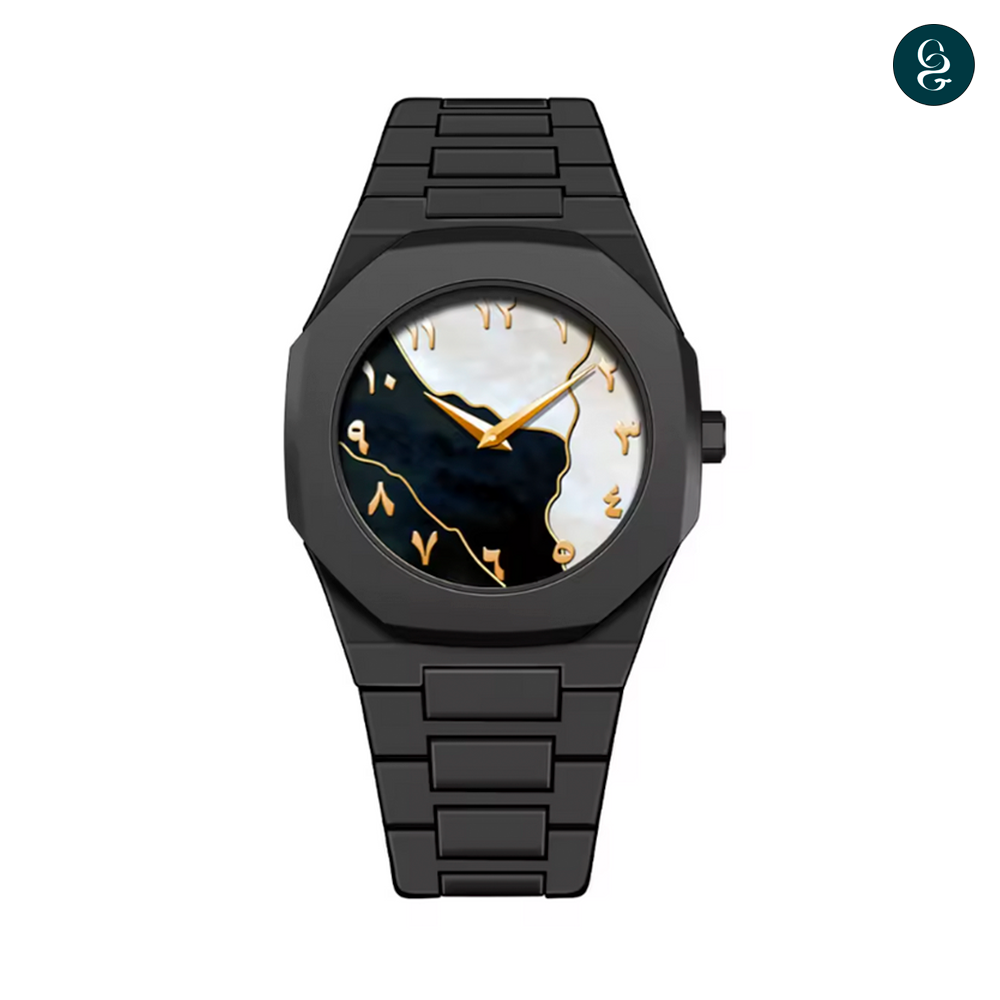 GoldenSt™ Relógio Arabic Black + Caixa Personalizada + Ajustador| Edição Limitada