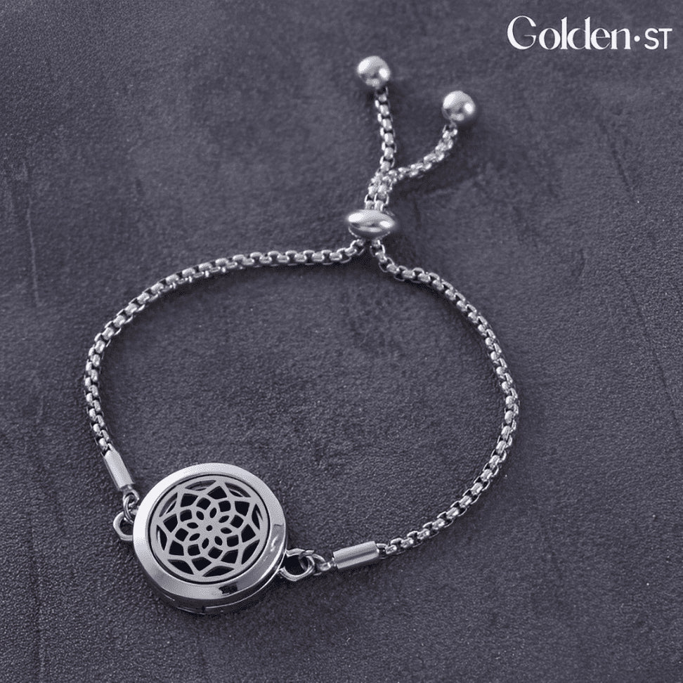 Pulseira difusora em Prata 925 + Refis aromatizadores
