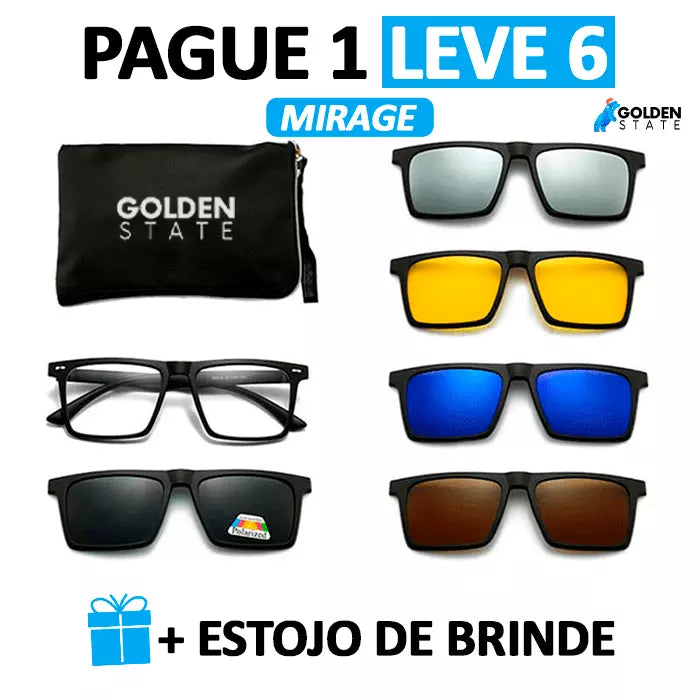 Óculos PAGUE 1 LEVE 6 + Estojo de Brinde!