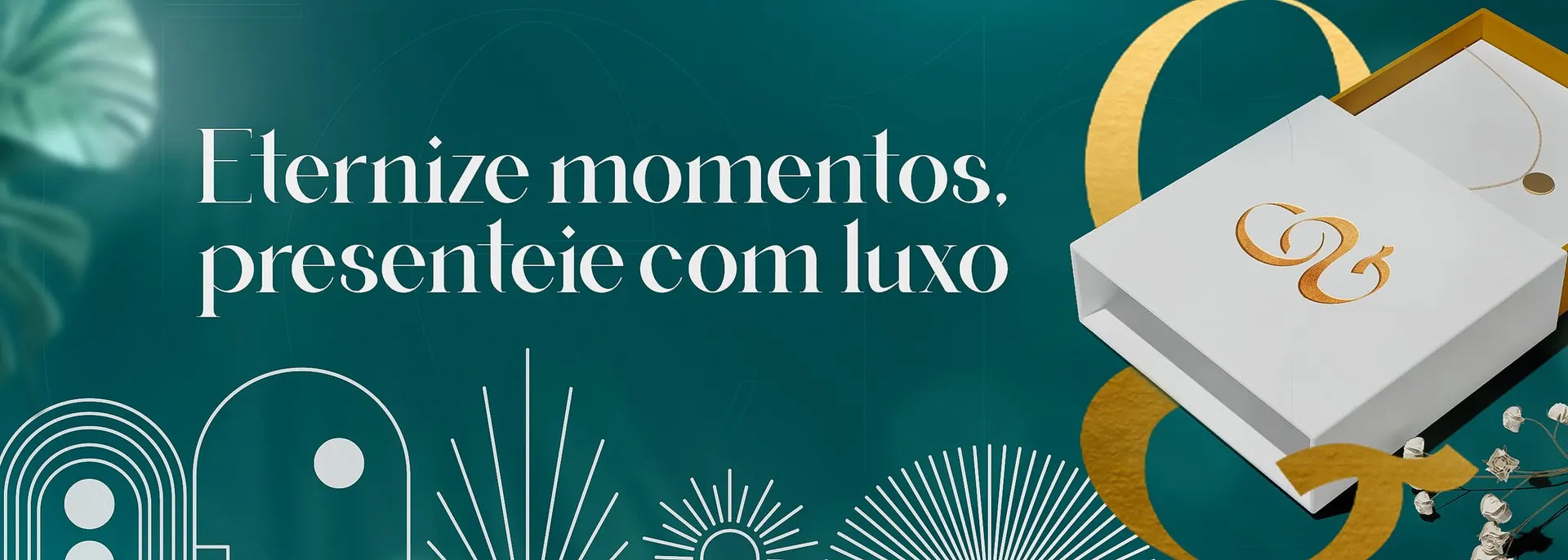 Eternize momentos, presenteie com luxo: caixa de presente Golden St