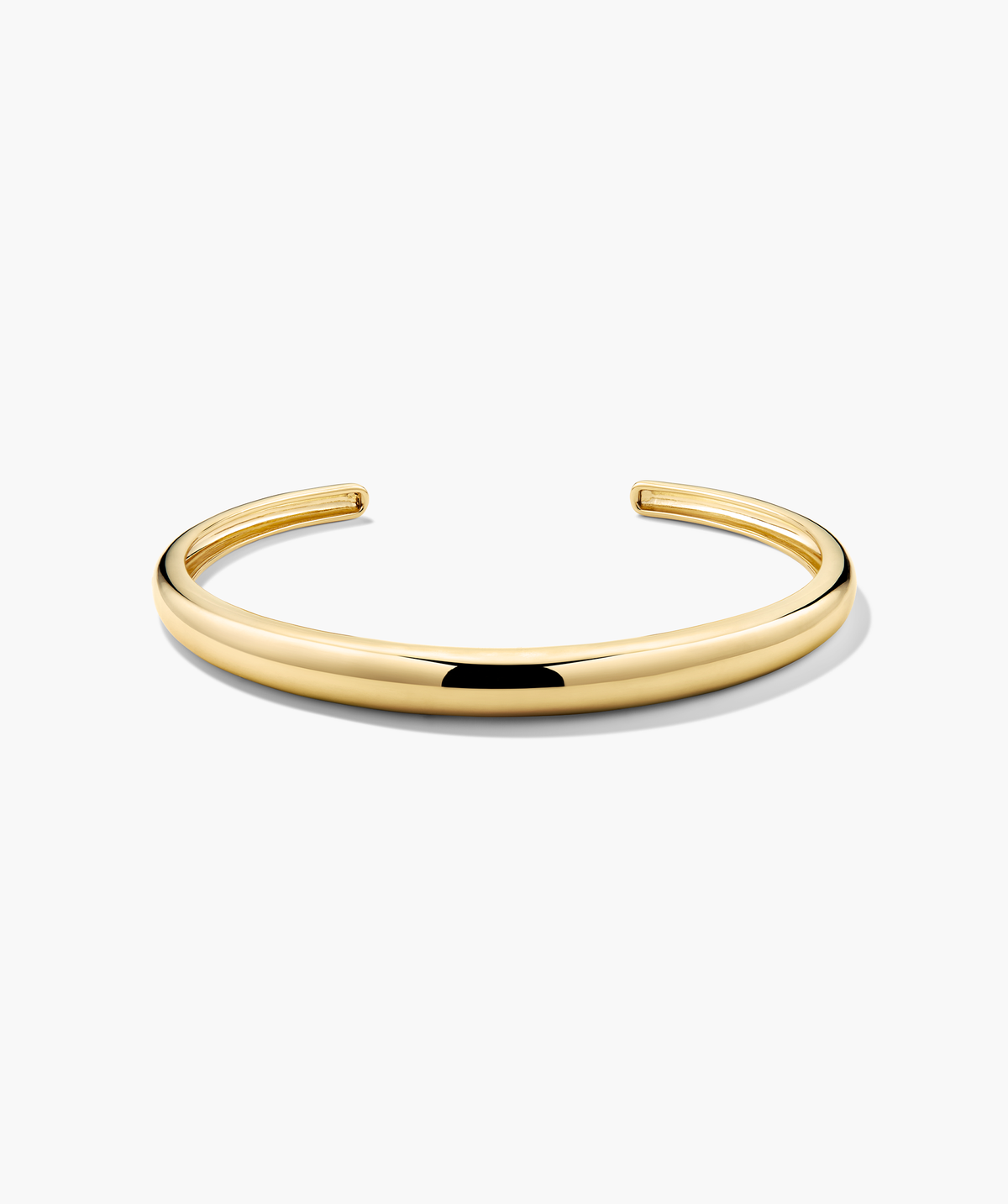 Bracelete aberto dourado polido