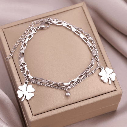 Pulseira Trevo de 4 Folhas - Queridinha do TikTok