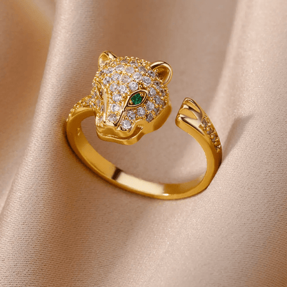 Anel Leopardo Vantage - Banhado a Ouro | Lançamento 2024