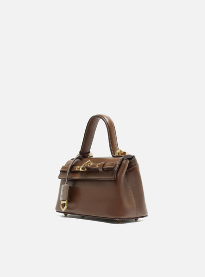 Bolsa Mini com Fivela marrom