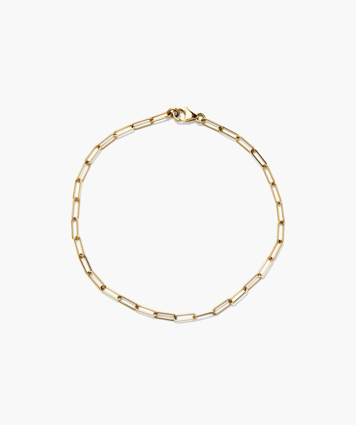 Pulseira dourada de elos grossos
