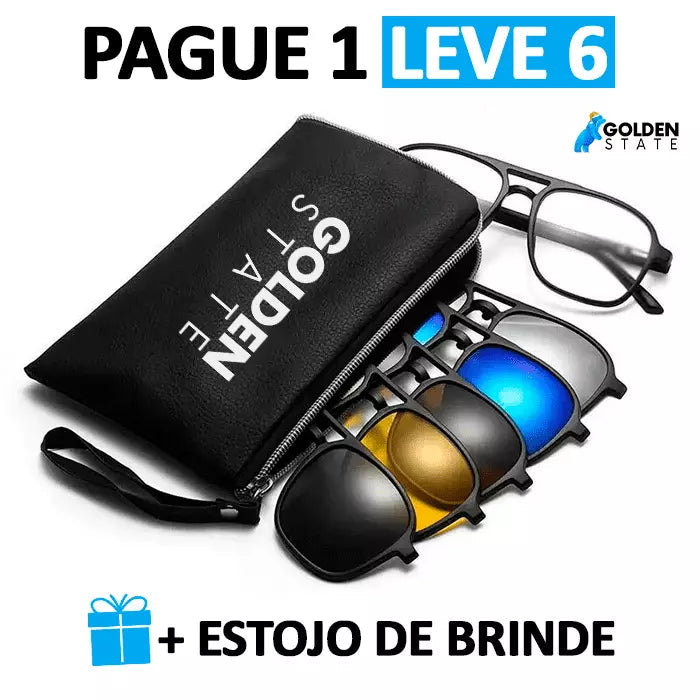 Óculos PAGUE 1 LEVE 6 + Estojo de Brinde!
