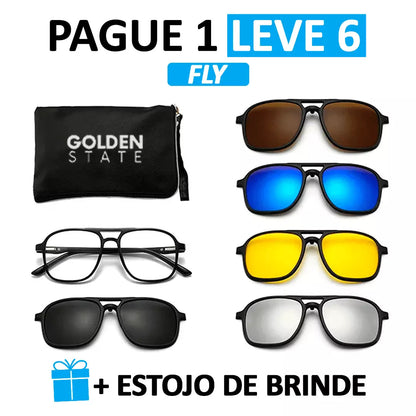 Óculos PAGUE 1 LEVE 6 + Estojo de Brinde!