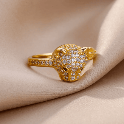 Anel Leopardo Vantage - Banhado a Ouro | Lançamento 2024