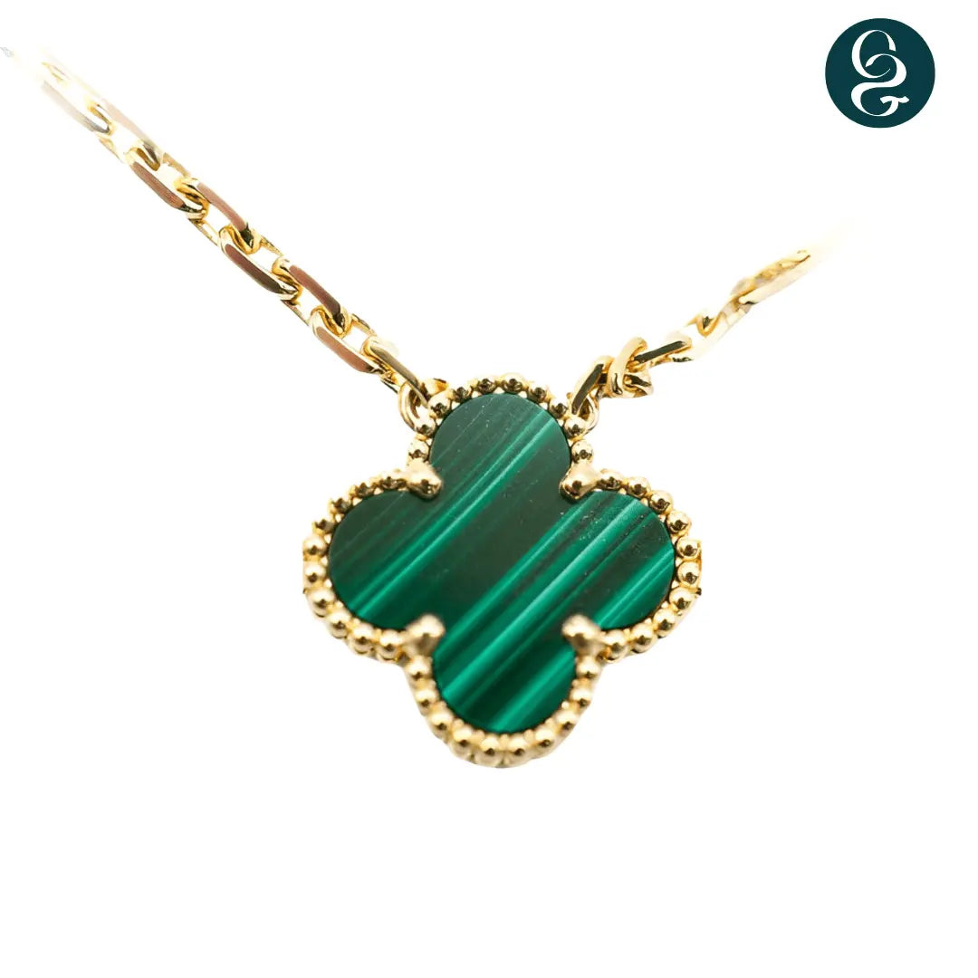 Colar Trevo Alhambra Golden Banhado em Ouro 18K