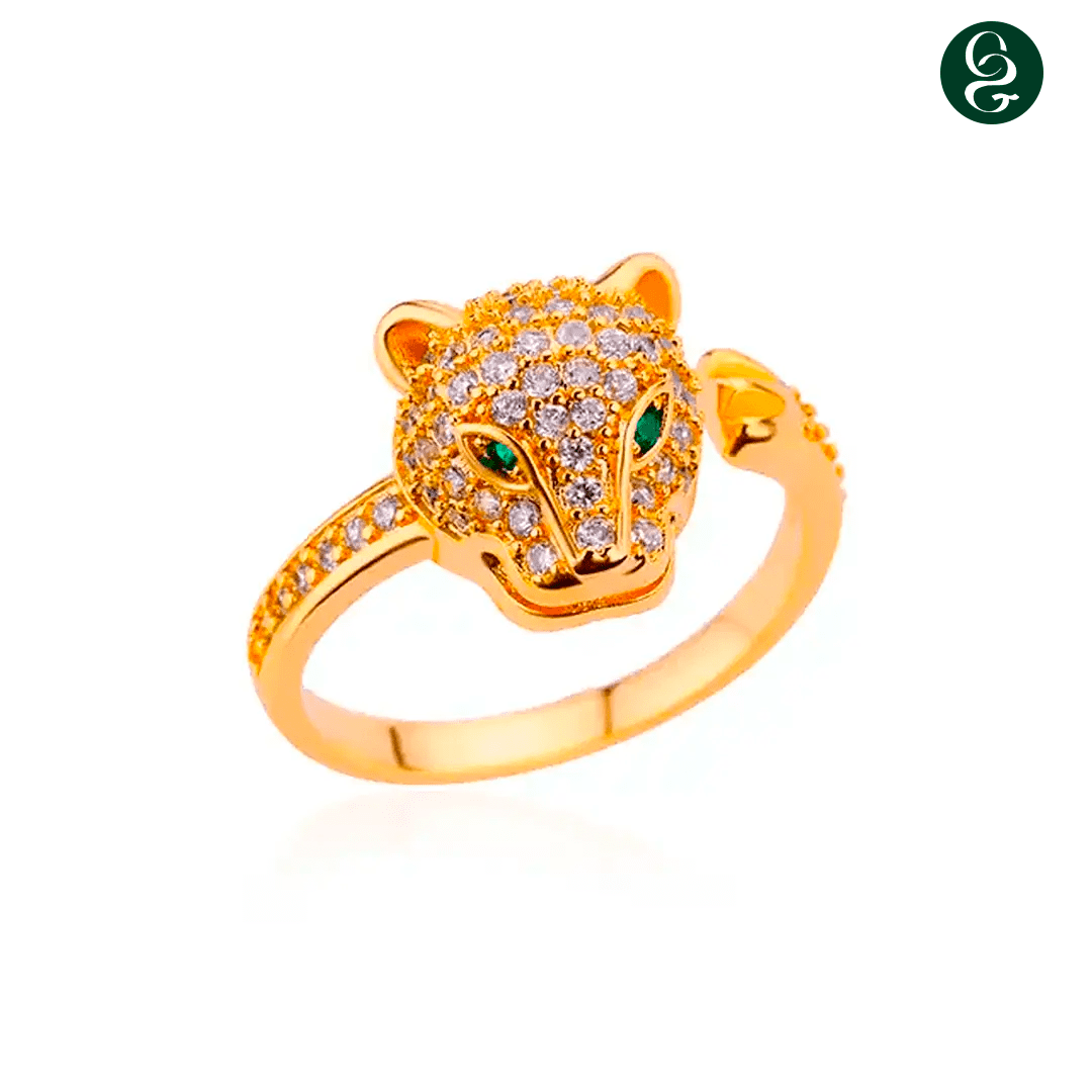 Anel Leopardo Vantage - Banhado a Ouro | Lançamento 2024