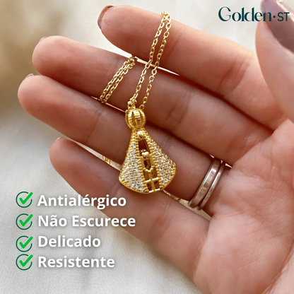 Colar Nossa Senhora antialérgico e não escurece