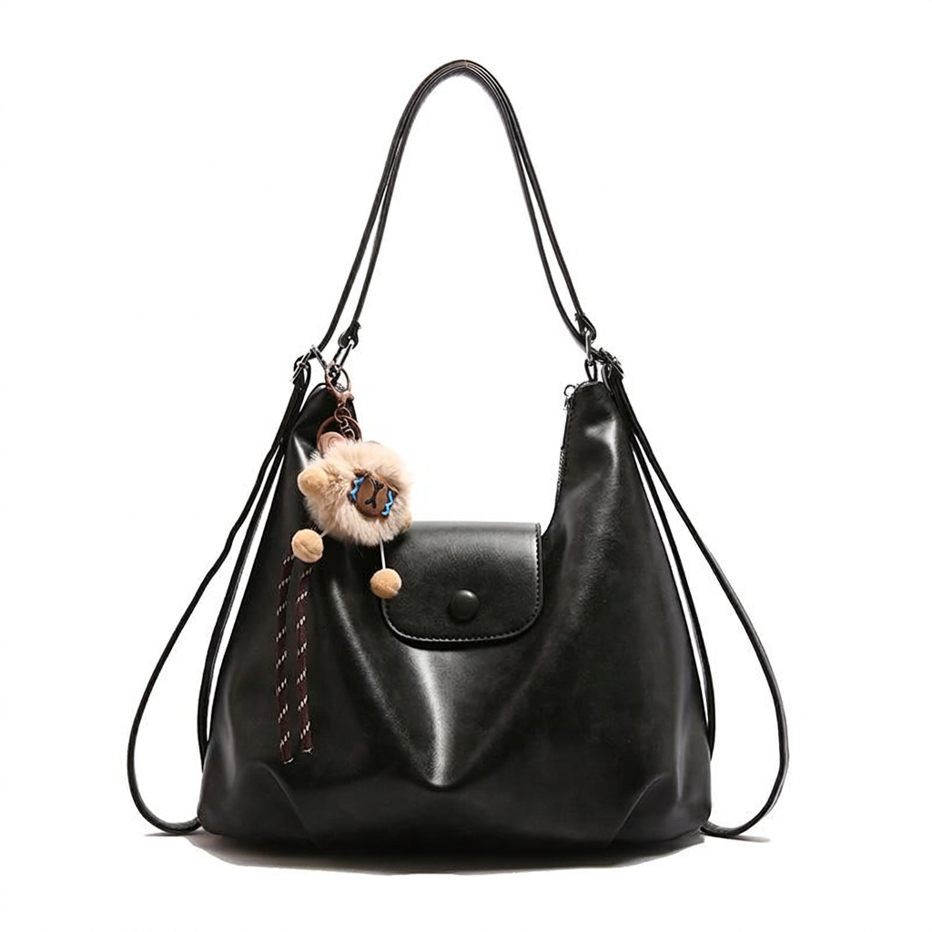 Bolsa mochila 2 em 1 preta