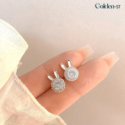 [OFERTA DE PÁSCOA] Kit Colar Coelhinho Giratório + Brinco Coelhinho Giratório de Brinde